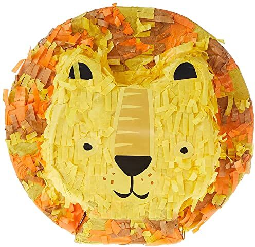 Unique - Mini Leone Party Pinata   1 pz Lion Decorazione, Multicolore,