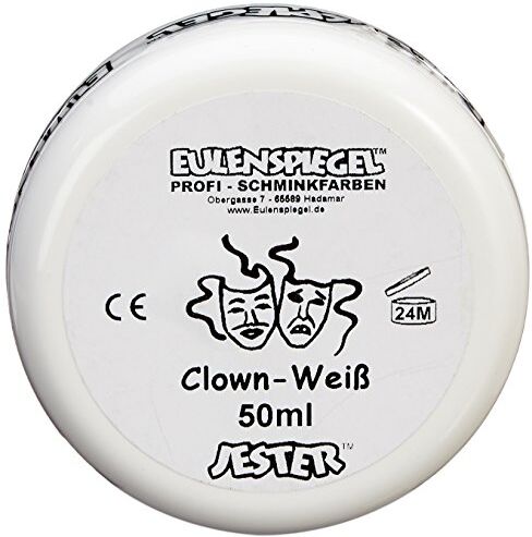 Eulenspiegel 500507 Trucco da clown, 50 ml, colore: Bianco