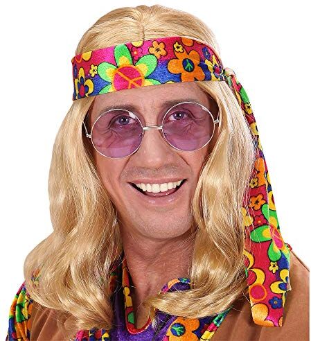 WIDMANN HIPPIE DUDE WIG" blonde in polybag -