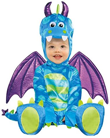 amscan - Dragon Bambino Piccolo Drago Costume (2-3 Anni) Ragazzi, Multicolore,