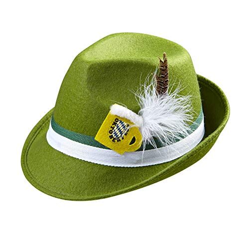 WIDMANN MILANO PARTY FASHION Fedora Bavarese con Decoro Piuma e Boccale in Feltro_0061A