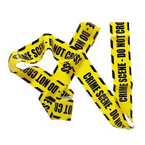 WIDMANN - Barricade Tape Nastro Barricata Crime Scene, Do Not Cross per Adulti, Giallo, Taglia unica,