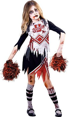 amscan Costume da cheerleader, motivo: zombie, età 9-10 anni, 1 pezzo