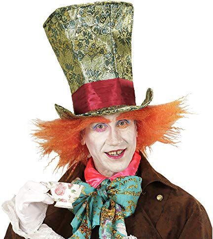 WIDMANN CRAZY HATTER TOP HAT WITH HAIR" -