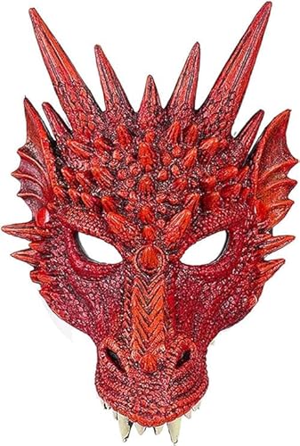 Shengruili Stand collare adulto mantello (uu), , Maschera Drago Rosso