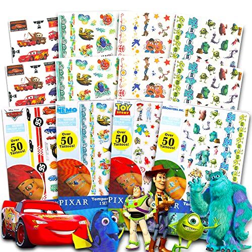 Disney Pixar Ultimate Party Favors Bundle~ Over 200 Temporary Tattoos Featuring Cars, Finding Nemo and Planes