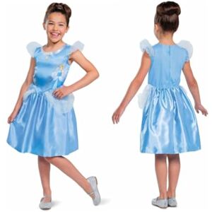 Disguise Costume Cenerentola Bambina Vestito Carnevale Blu per Bambini, Abito Principessa per Feste e Halloween, 3-4 anni Disguise Costume Cenerentola Bambina Vestito Carnevale Blu per Bambini, Abito Principessa per Feste e Halloween, 3-4 anni