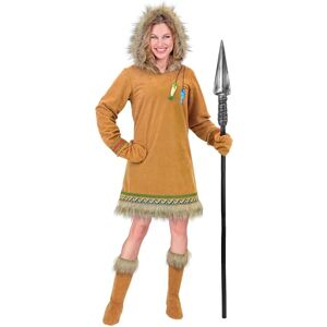 W WIDMANN MILANO Party Fashion Costume da donna Inuit 3 pezzi, abito con cappuccio, guanti e copristivali per carnevale W WIDMANN MILANO Party Fashion Costume da donna Inuit 3 pezzi, abito con cappuccio, guanti e copristivali per carnevale