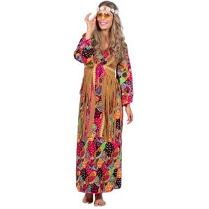 WILBERS & WILBERS 4456 Abito hippie, lungo, flower power, anni '60, costume carnevale donna, look da festival WILBERS & WILBERS 4456 Abito hippie, lungo, flower power, anni '60, costume carnevale donna, look da festival