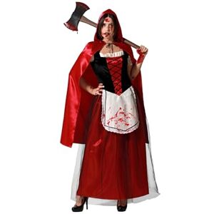 Atosa Costume Cappuccetto Rosso Sangue Donne Adulte Lupo cattivo Costumi Storia per Halloween, Carnevale, Feste a Tema Include abito lungo, mantello, fusciacca Confortevole e originale XXL Atosa Costume Cappuccetto Rosso Sangue Donne Adulte Lupo cattivo Costumi Storia per Halloween, Carnevale, Feste a Tema Include abito lungo, mantello, fusciacca Confortevole e originale XXL