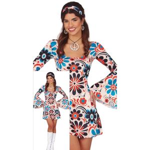 Costume disco anni '70 con fiori blu - Costumi Costume disco anni '70 con fiori blu - Costumi