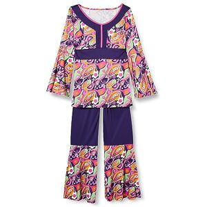amscan Costume da pulcino hippy da donna, taglia 45-44, da donna, rosa, viola amscan Costume da pulcino hippy da donna, taglia 45-44, da donna, rosa, viola