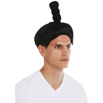 WIG ME UP 68619-P103 Parrucca Halloween Carnevale Uomo Donna Samurai Cinese Giapponese Spadaccino WIG ME UP 68619-P103 Parrucca Halloween Carnevale Uomo Donna Samurai Cinese Giapponese Spadaccino