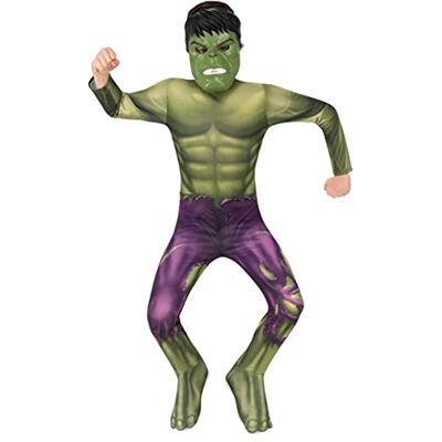 Rubie's Costume Hulk per Bambini, Verde, L-9 à 10 anni-129-140 cm, 702025-L Rubie's Costume Hulk per Bambini, Verde, L-9 à 10 anni-129-140 cm, 702025-L