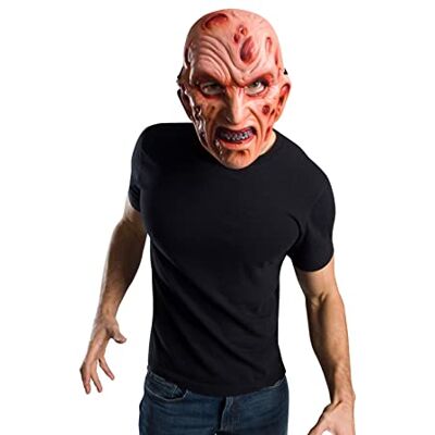 Rubie's Rubies Maschera da uomo Nightmare on Elm Street Freddy Krueger Vacuform Maschera da uomo, taglia unica Rubie's Rubies Maschera da uomo Nightmare on Elm Street Freddy Krueger Vacuform Maschera da uomo, taglia unica