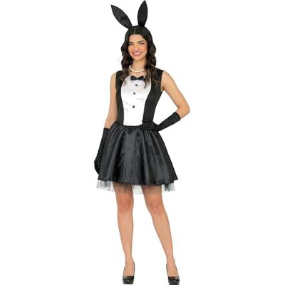 FIESTAS GUIRCA Costume Sexy Bunny (42-44/L) Cerchietto e Vestito Costumi Erotici da Coniglietta per Carnevale, Halloween e Feste in Maschera Ideale per Donna Adulta Nero FIESTAS GUIRCA Costume Sexy Bunny (42-44/L) Cerchietto e Vestito Costumi Erotici da Coniglietta per Carnevale, Halloween e Feste in Maschera Ideale per Donna Adulta Nero