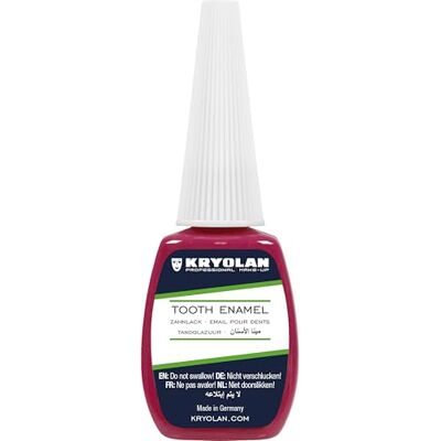 Kryolan Smalto Dentale , flacone con pennello da 12 ml Colore: rosso – ideale per teatro, cinema, Halloween, carnevale, LARP e truccatori – Colore resistente e facilmente rimovibile Kryolan Smalto Dentale , flacone con pennello da 12 ml Colore: rosso – ideale per teatro, cinema, Halloween, carnevale, LARP e truccatori – Colore resistente e facilmente rimovibile