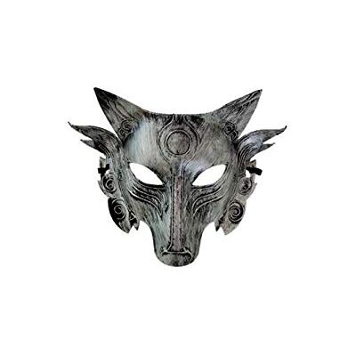AYGYIYH Halloween mask animal wolf head mask masquerade mask (Silver)-1Pieces AYGYIYH Halloween mask animal wolf head mask masquerade mask (Silver)-1Pieces