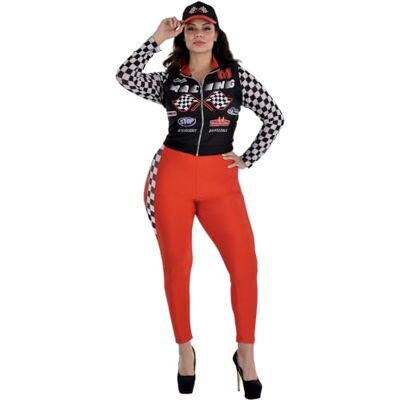 amscan Racecar Costume da pilota da donna, taglia S amscan Racecar Costume da pilota da donna, taglia S