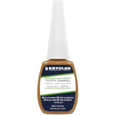 Kryolan Smalto Dentale , flacone con pennello da 12 ml Colore: nicotina – ideale per teatro, cinema, Halloween, carnevale, LARP e truccatori – Colore resistente e facilmente rimovibile Kryolan Smalto Dentale , flacone con pennello da 12 ml Colore: nicotina – ideale per teatro, cinema, Halloween, carnevale, LARP e truccatori – Colore resistente e facilmente rimovibile