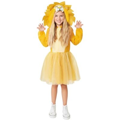 amscan 9916871 Costume da leone con cappuccio per bambine, per la Giornata Mondiale del Libro, età: 8-10 anni amscan 9916871 Costume da leone con cappuccio per bambine, per la Giornata Mondiale del Libro, età: 8-10 anni
