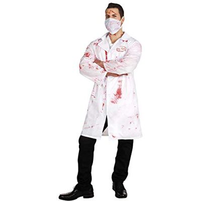 Boland Costume per Adulti Dottor Mad, Camice da Medico e Mascherina, Medico, Ospedale, Carnevale, Festa a Tema, Halloween Boland Costume per Adulti Dottor Mad, Camice da Medico e Mascherina, Medico, Ospedale, Carnevale, Festa a Tema, Halloween