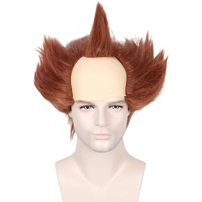 Linfairy Unisex Short Clown Bald Parrucca di Halloween Wig per Adulto Linfairy Unisex Short Clown Bald Parrucca di Halloween Wig per Adulto