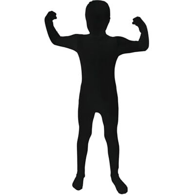 Morphsuits Costume Tuta Nera Bambini, Tuta Halloween Bambini, XL Morphsuits Costume Tuta Nera Bambini, Tuta Halloween Bambini, XL