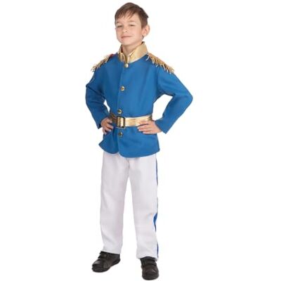 Bristol Novelty Costume da principe, blu, età 8-10 anni Halloween Bristol Novelty Costume da principe, blu, età 8-10 anni Halloween