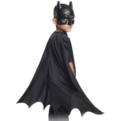 Rubie's RUBIES BATMAN SET MANTELLO E MASCHERA infantile, licenza ufficiale per Carnevale, Halloween, feste e compleanni Rubie's RUBIES BATMAN SET MANTELLO E MASCHERA infantile, licenza ufficiale per Carnevale, Halloween, feste e compleanni