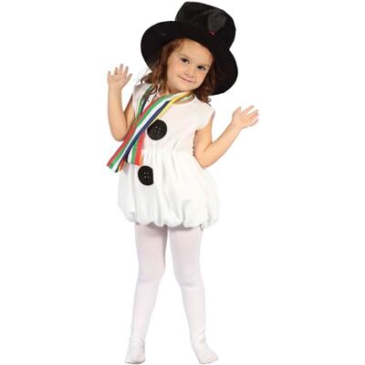 Bristol Novelty Costume da Pupazzo di Neve per Bambine, Colore, XS, Halloween Bristol Novelty Costume da Pupazzo di Neve per Bambine, Colore, XS, Halloween