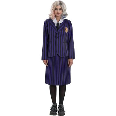 Feestbazaar Uniforme scolastica donna mercoledì - Nero/Violetto - Uniforme scolastico Feestbazaar Uniforme scolastica donna mercoledì - Nero/Violetto - Uniforme scolastico