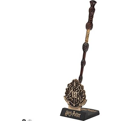 Cinereplicas Harry Potter Penna bacchetta Albus Silente con supporto e segnalibro lenticolare Licenza ufficiale Cinereplicas Harry Potter Penna bacchetta Albus Silente con supporto e segnalibro lenticolare Licenza ufficiale