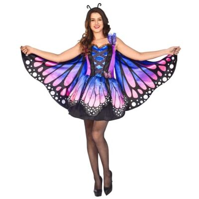 amscan Costume da Donna, Motivo: Farfalla mistica, Taglia 44-44, Confezione da 3 amscan Costume da Donna, Motivo: Farfalla mistica, Taglia 44-44, Confezione da 3