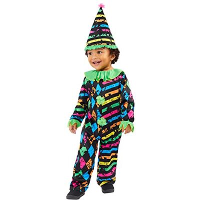 amscan Costume da clown horror per bambini, unisex, multicolore, 9917887 amscan Costume da clown horror per bambini, unisex, multicolore, 9917887