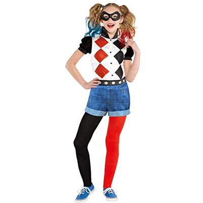 amscan (PKT) (Fix 25/25) (9906094) Costume classico da Harley Quinn per bambine (12-14 anni) amscan (PKT) (Fix 25/25) (9906094) Costume classico da Harley Quinn per bambine (12-14 anni)