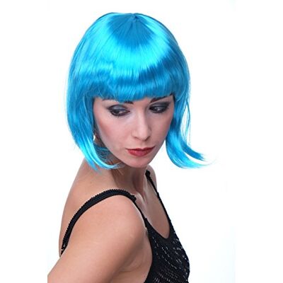 WIG ME UP Bellissimo Parrucca da Party, Caschetto, Azzuro, Disco, Corta & Impertinente PW0114-PC40 WIG ME UP Bellissimo Parrucca da Party, Caschetto, Azzuro, Disco, Corta & Impertinente PW0114-PC40