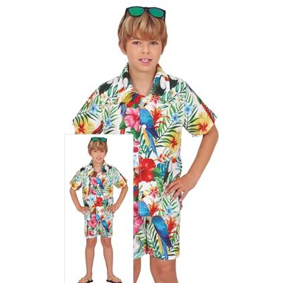 Costume da bagno hawaiano tropicale bianco - Costume da bagno Costume da bagno hawaiano tropicale bianco - Costume da bagno