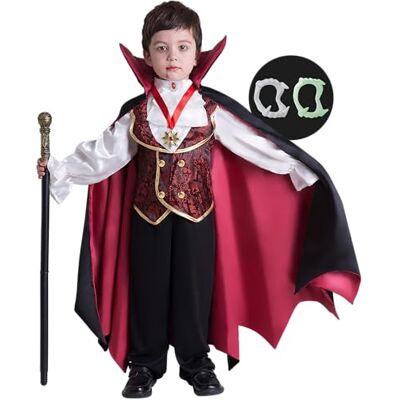 Spooktacular Creations Costume da vampiro gotico per bambini per Halloween, ideale per bomboniere, travestimenti, giochi di ruolo e cosplay (taglia grande, età 10-12 anni) Spooktacular Creations Costume da vampiro gotico per bambini per Halloween, ideale per bomboniere, travestimenti, giochi di ruolo e cosplay (taglia grande, età 10-12 anni)