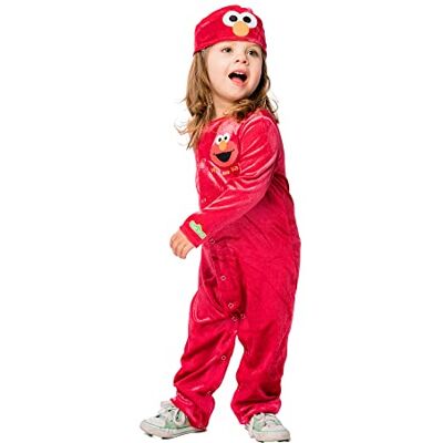 Costume Elmo di Rubie'S - Bebè 3-6 Mesi - Rosso Costume Elmo di Rubie'S - Bebè 3-6 Mesi - Rosso
