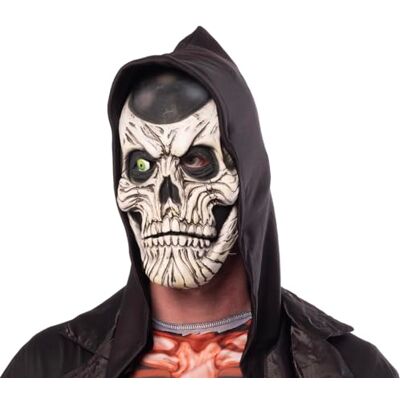 Rubie's Rubies Maschera Teschio Fantasma con cappuccio per adulti, Accessorio costume, Complemento, Fantasmi, Fantasma, Taglia unica, Unisex per Halloween, Carnevale e Feste Rubie's Rubies Maschera Teschio Fantasma con cappuccio per adulti, Accessorio costume, Complemento, Fantasmi, Fantasma, Taglia unica, Unisex per Halloween, Carnevale e Feste