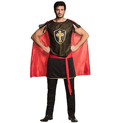 Boland - Costume da Sir Tristan per adulti, taglia 58/60, colore: nero, rosso e oro, costume da uomo composto da: tunica con mantello e cintura, perfetto per feste a tema e carnevale, mitologia Boland - Costume da Sir Tristan per adulti, taglia 58/60, colore: nero, rosso e oro, costume da uomo composto da: tunica con mantello e cintura, perfetto per feste a tema e carnevale, mitologia