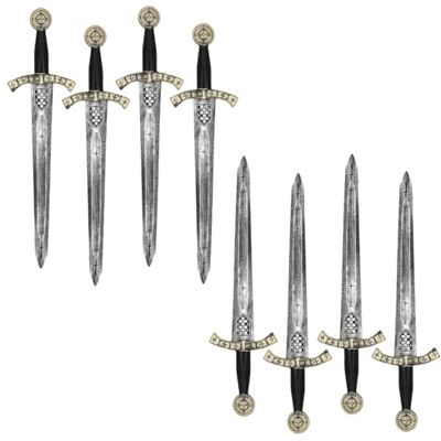 Boland Set spada da cavaliere, spada 61 cm, per adulti e bambini, accessori per costumi da cavaliere, carnevale, festa in maschera, gioco di ruolo e festa a tema Boland Set spada da cavaliere, spada 61 cm, per adulti e bambini, accessori per costumi da cavaliere, carnevale, festa in maschera, gioco di ruolo e festa a tema