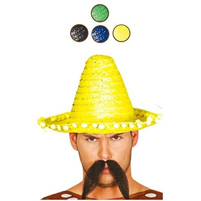 FIESTAS GUIRCA Sombrero Messicano di Paglia (33 cm) Accessorio per Feste per Celebrazioni Estive e Lauree Ideale per Eventi a Tema Messico e Feste in Maschera Giallo FIESTAS GUIRCA Sombrero Messicano di Paglia (33 cm) Accessorio per Feste per Celebrazioni Estive e Lauree Ideale per Eventi a Tema Messico e Feste in Maschera Giallo