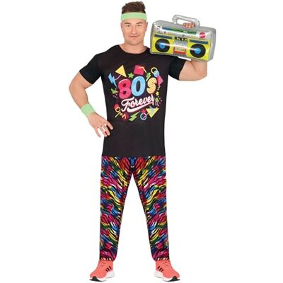 Costume multicolore da ragazzo anni '80 - Guirca Costume multicolore da ragazzo anni '80 - Guirca