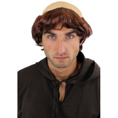 WIG ME UP Parrucca Da Carnevale/Halloween Medioevo Monaco Chierica Sacerdote 739-P33 WIG ME UP Parrucca Da Carnevale/Halloween Medioevo Monaco Chierica Sacerdote 739-P33