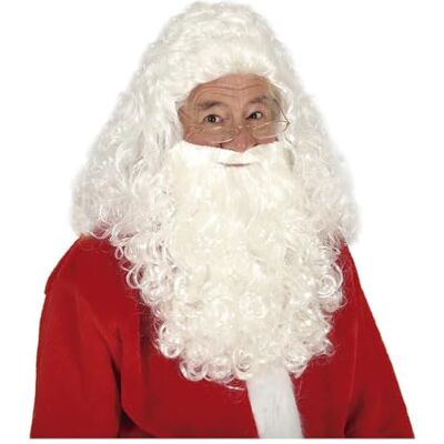 CARTOON Parrucca babbo natale con barba in scatola accessorio per costumi e travestimenti natalizio feste a tema spettacoli teatrali CARTOON Parrucca babbo natale con barba in scatola accessorio per costumi e travestimenti natalizio feste a tema spettacoli teatrali