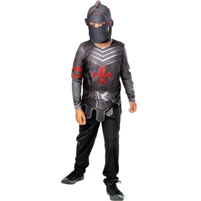 Bristol Novelty Costume da cavaliere nero per bambino, taglia 5-6 anni Halloween Bristol Novelty Costume da cavaliere nero per bambino, taglia 5-6 anni Halloween
