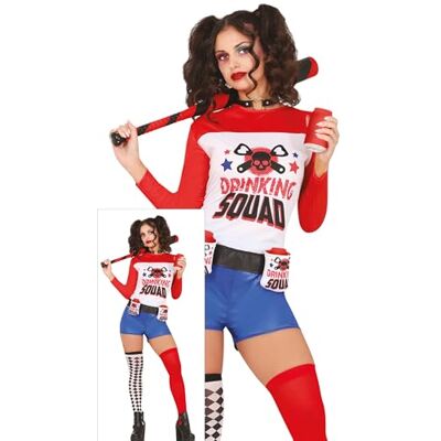 Fato de palhaço conflittuale per donna - Costume da clown conflittuale per donna Fato de palhaço conflittuale per donna - Costume da clown conflittuale per donna