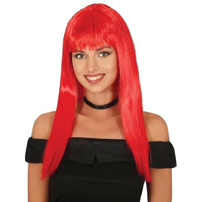 FIESTAS GUIRCA Parrucca Lunga Liscia Rossa FIESTAS GUIRCA Parrucca Lunga Liscia Rossa